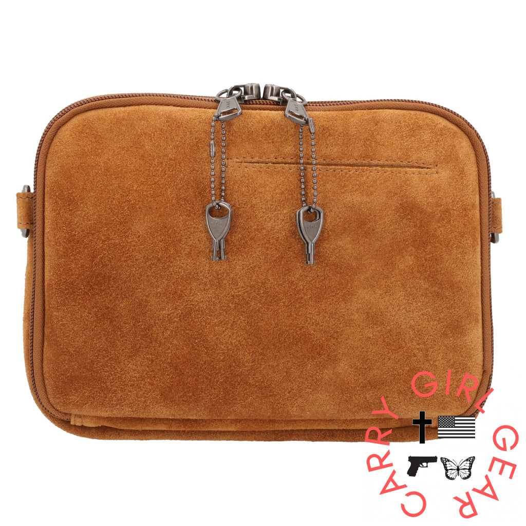 Concealed Carry Hadley Suede Crossbody By Lady Conceal Bags
