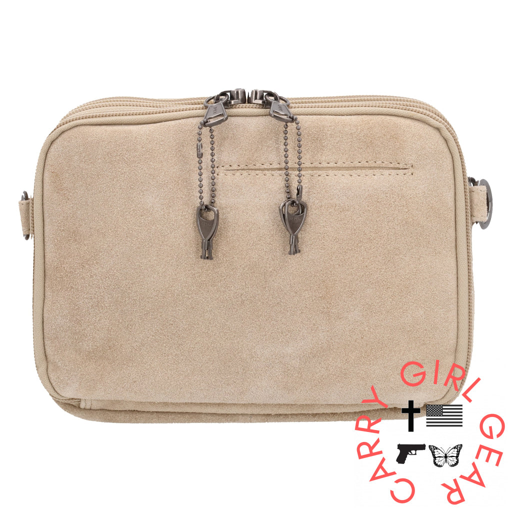 Concealed Carry Hadley Suede Crossbody By Lady Conceal Bags