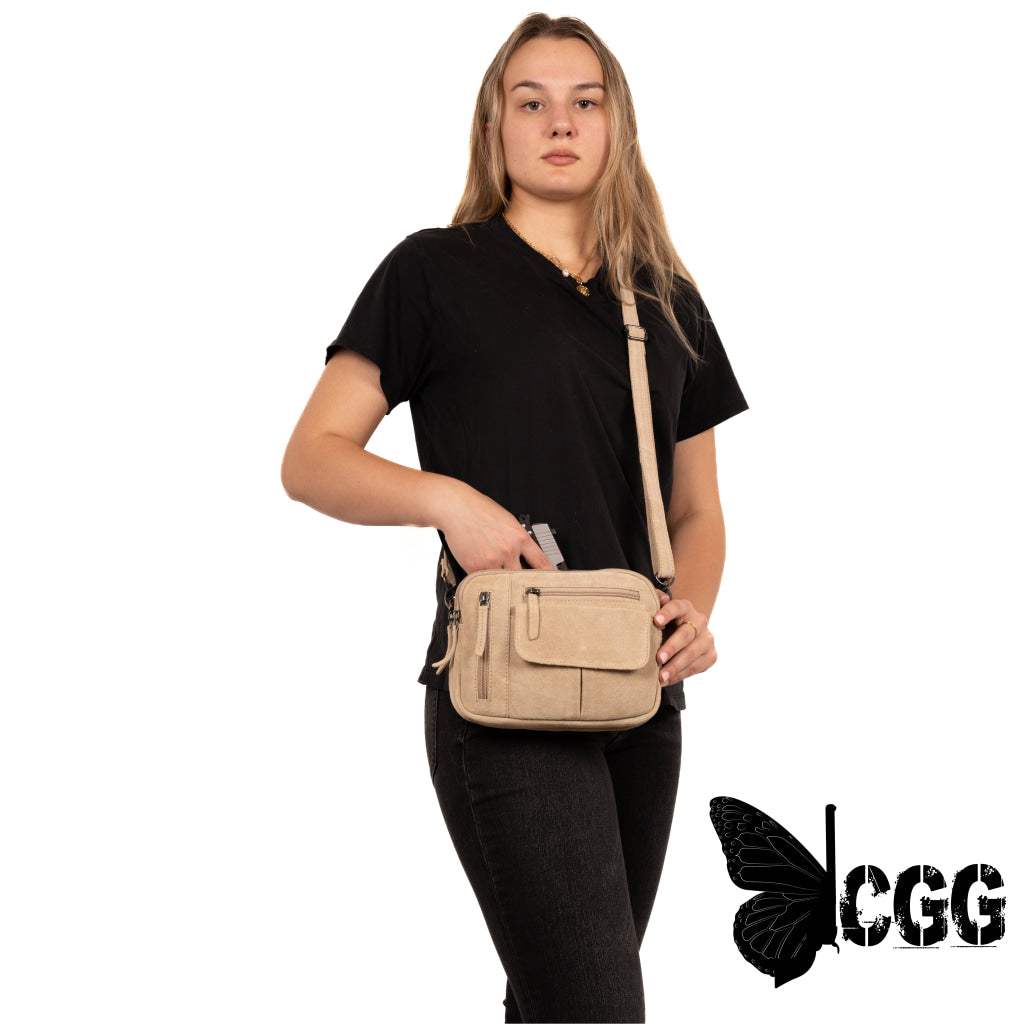 Concealed Carry Hadley Suede Crossbody By Lady Conceal Bags