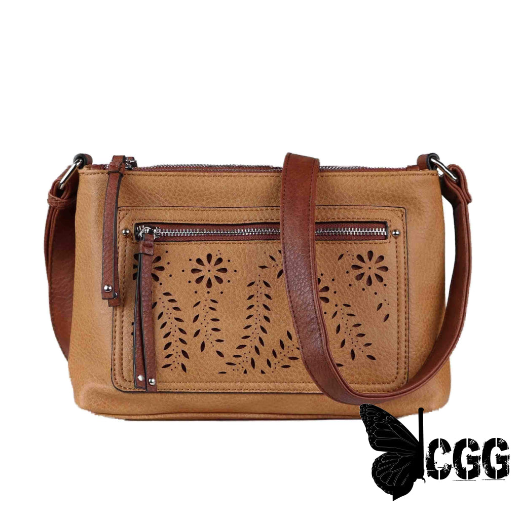 Concealed Carry Hailey Crossbody By Lady Conceal Cinnamon Bags