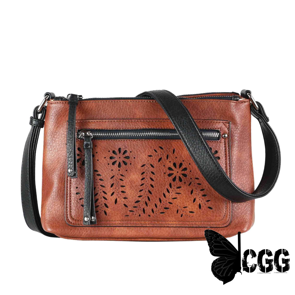 Concealed Carry Hailey Crossbody By Lady Conceal Mahogany Bags