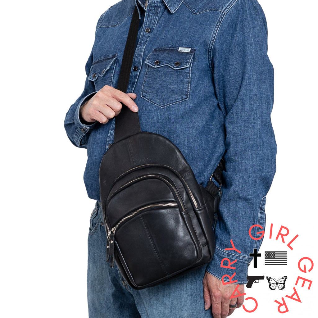 Concealed Carry Harley Lambskin Sling by DS Conceal Slings