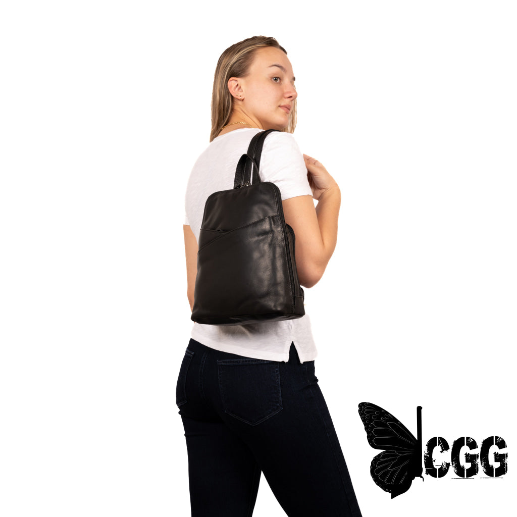 Concealed Carry Jayden Leather Backpack By Lady Conceal Backpacks