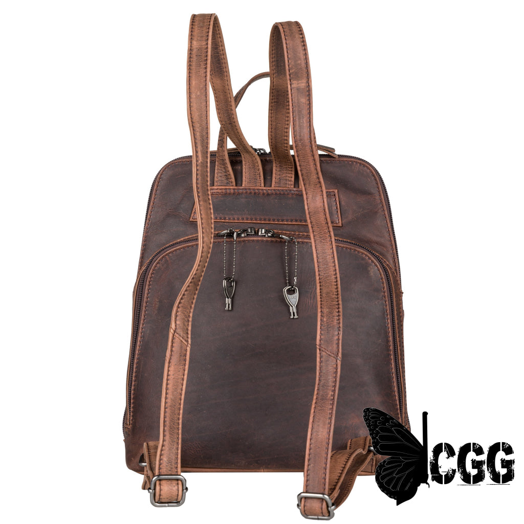 Concealed Carry Jayden Leather Backpack By Lady Conceal Backpacks