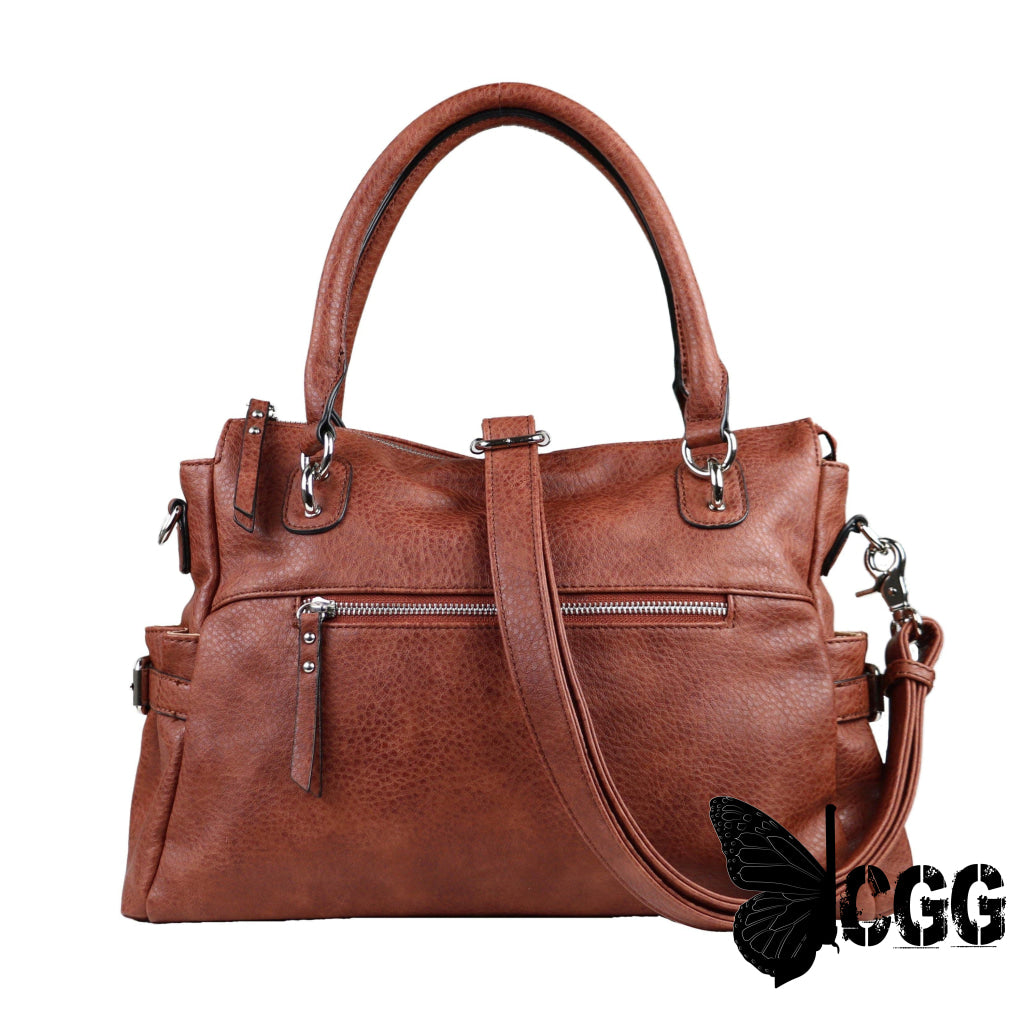 Concealed Carry Jessica Satchel By Lady Conceal Mahogany Satchels