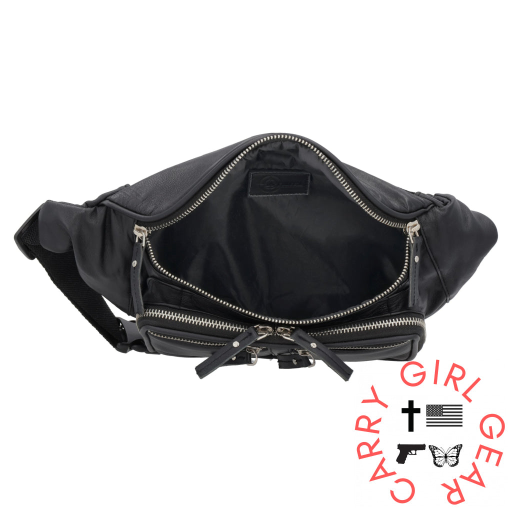 Concealed Carry Jessie Unisex Lambskin Belt Bag by DS Conceal Fanny Packs