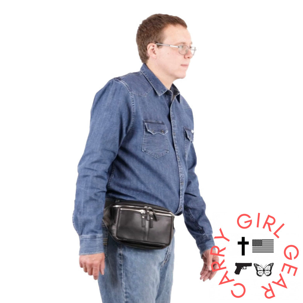 Concealed Carry Jessie Unisex Lambskin Belt Bag by DS Conceal Fanny Packs