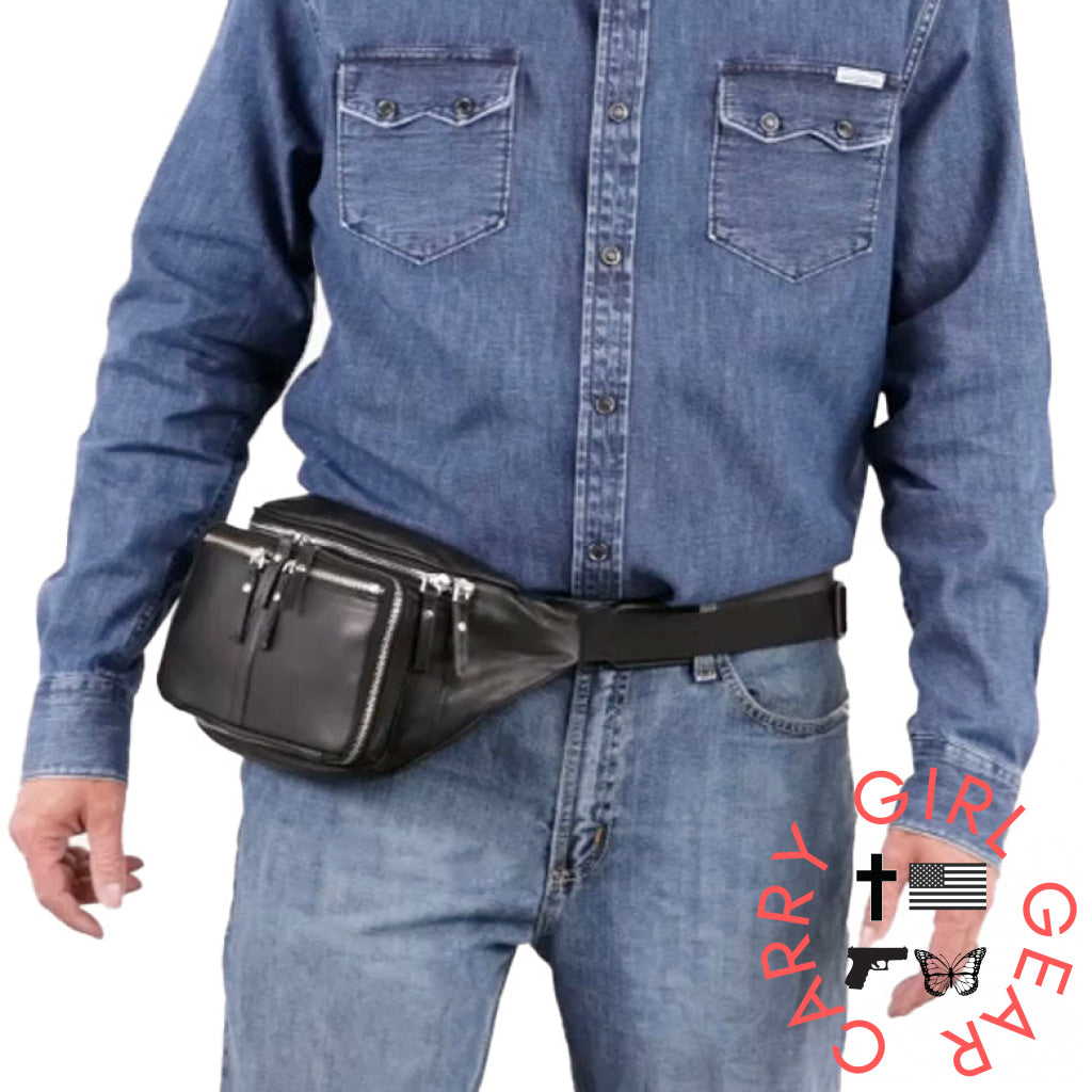 Concealed Carry Jessie Unisex Lambskin Belt Bag by DS Conceal Fanny Packs