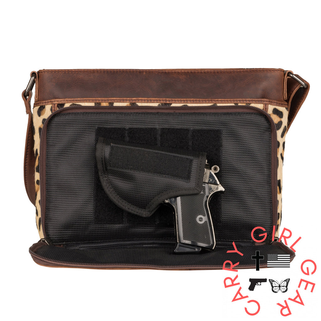 Concealed Carry Josie Leather Crossbody By Lady Conceal Bags