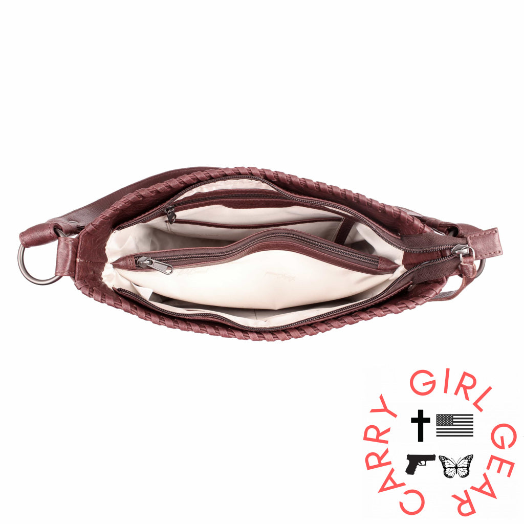 Concealed Carry Juliana Leather Hobo By Lady Conceal Hobos