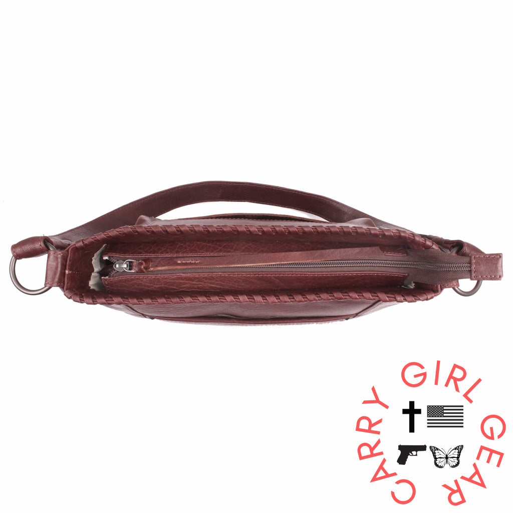 Concealed Carry Juliana Leather Hobo By Lady Conceal Hobos