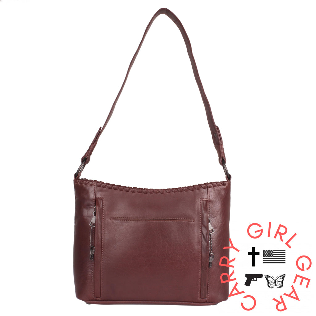 Concealed Carry Juliana Leather Hobo By Lady Conceal Hobos