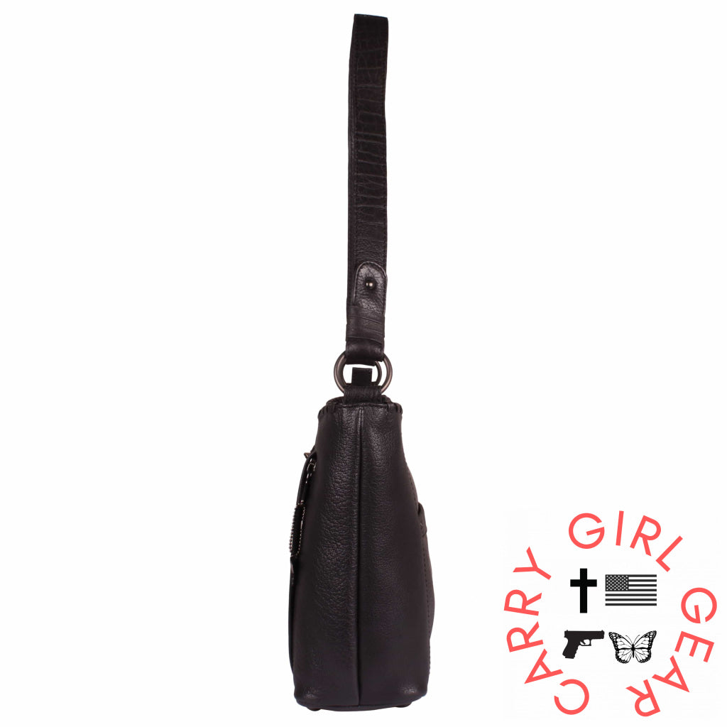 Concealed Carry Juliana Leather Hobo By Lady Conceal Hobos