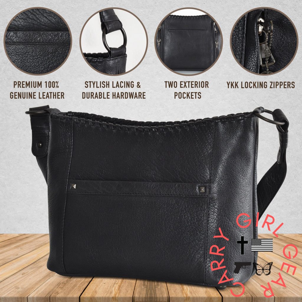 Concealed Carry Juliana Leather Hobo By Lady Conceal Hobos