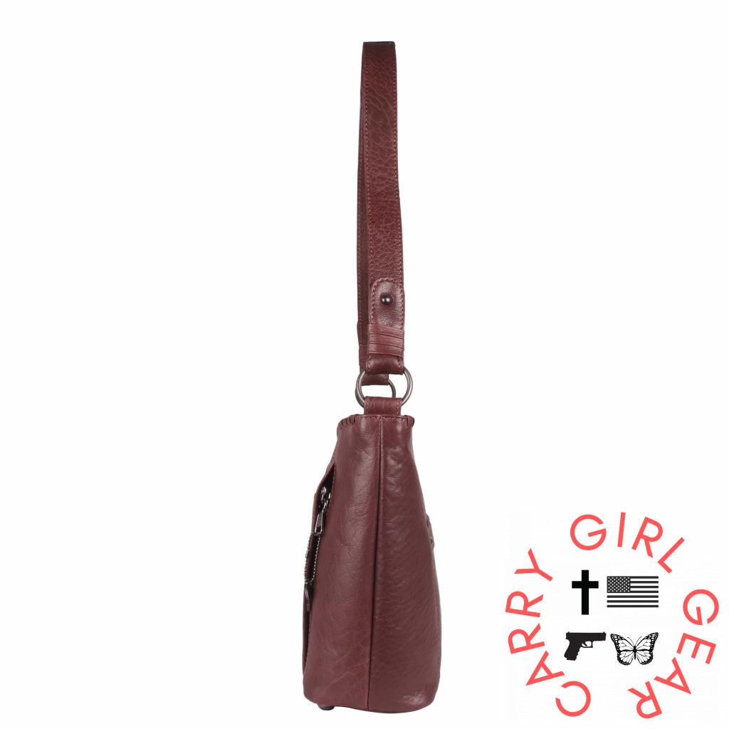 Concealed Carry Juliana Leather Hobo By Lady Conceal Hobos