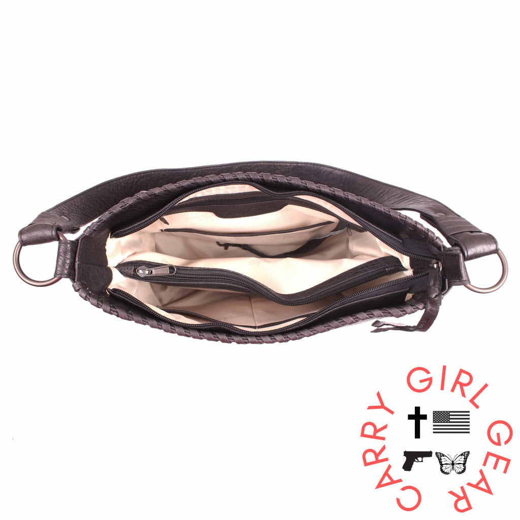 Concealed Carry Juliana Leather Hobo By Lady Conceal Hobos