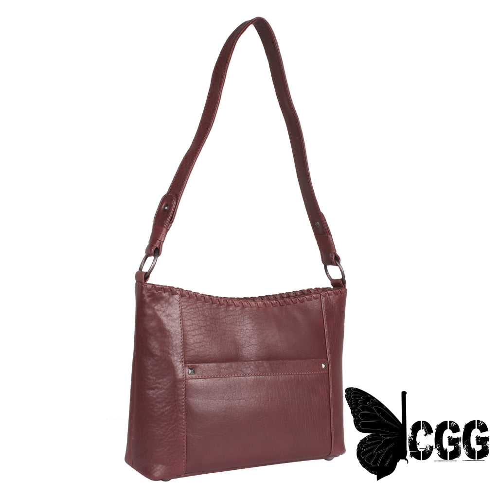 Concealed Carry Juliana Leather Hobo By Lady Conceal Mahogany Hobos