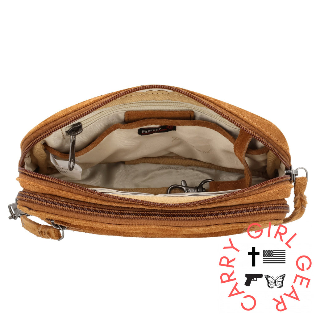 Concealed Carry Kailey Leather Purse Pack By Lady Conceal Fanny Packs