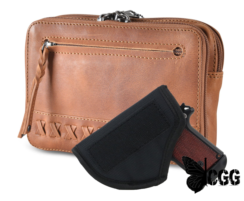 Concealed Carry Kailey Leather Purse Pack By Lady Conceal Fanny Packs