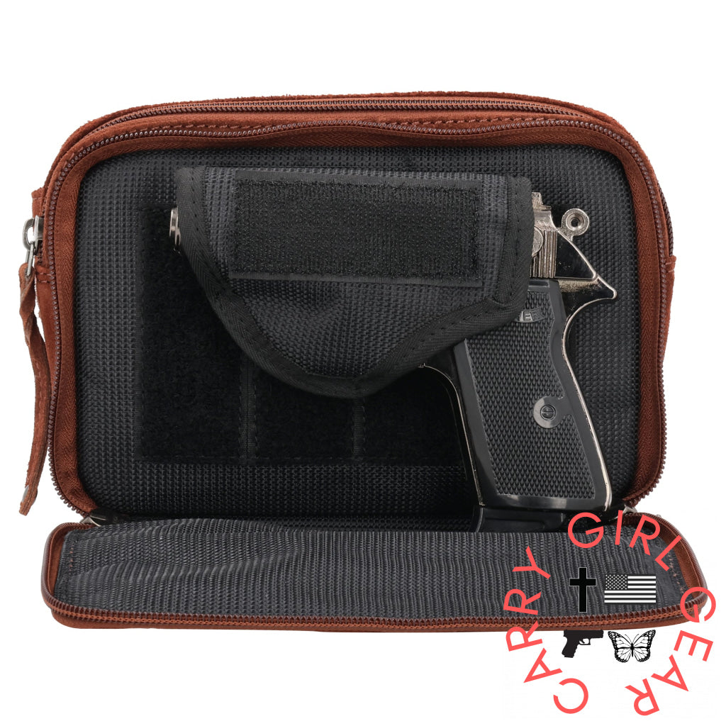 Concealed Carry Kailey Leather Purse Pack By Lady Conceal Fanny Packs