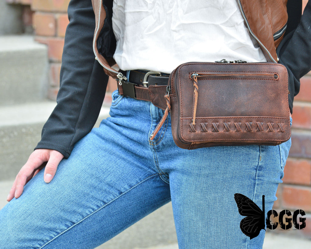 Concealed Carry Kailey Leather Purse Pack By Lady Conceal Fanny Packs