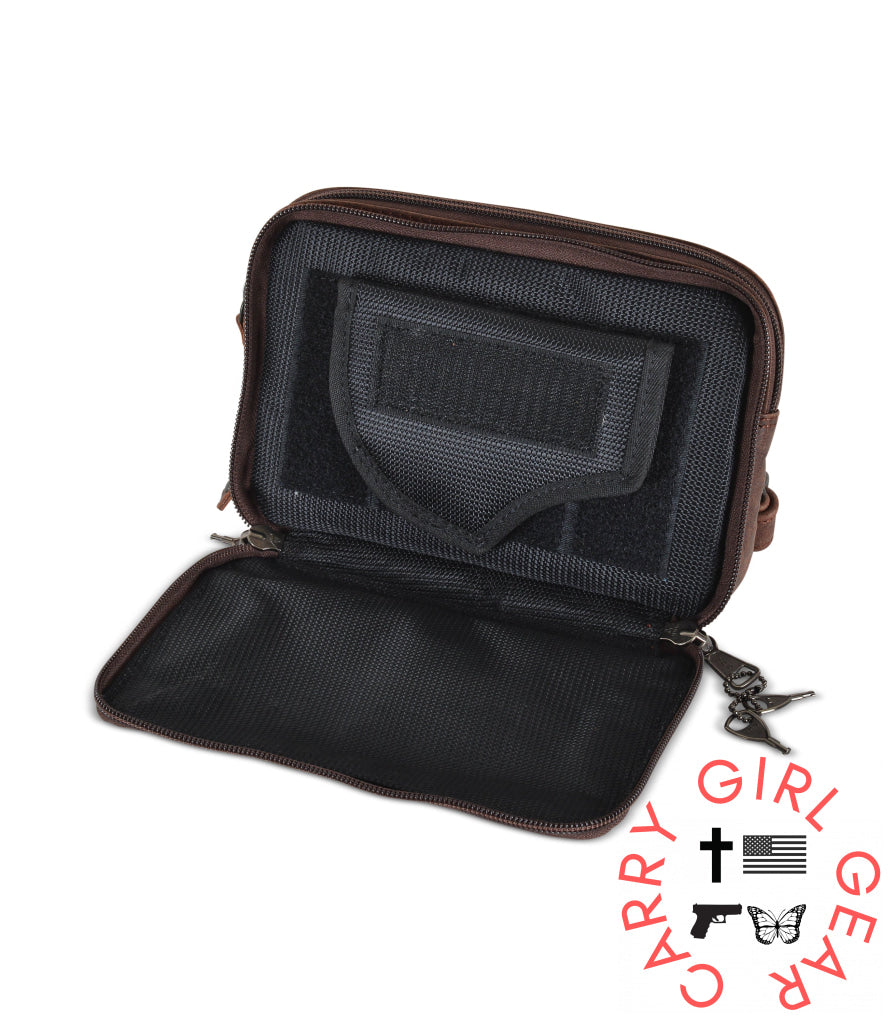 Concealed Carry Kailey Leather Purse Pack By Lady Conceal Fanny Packs