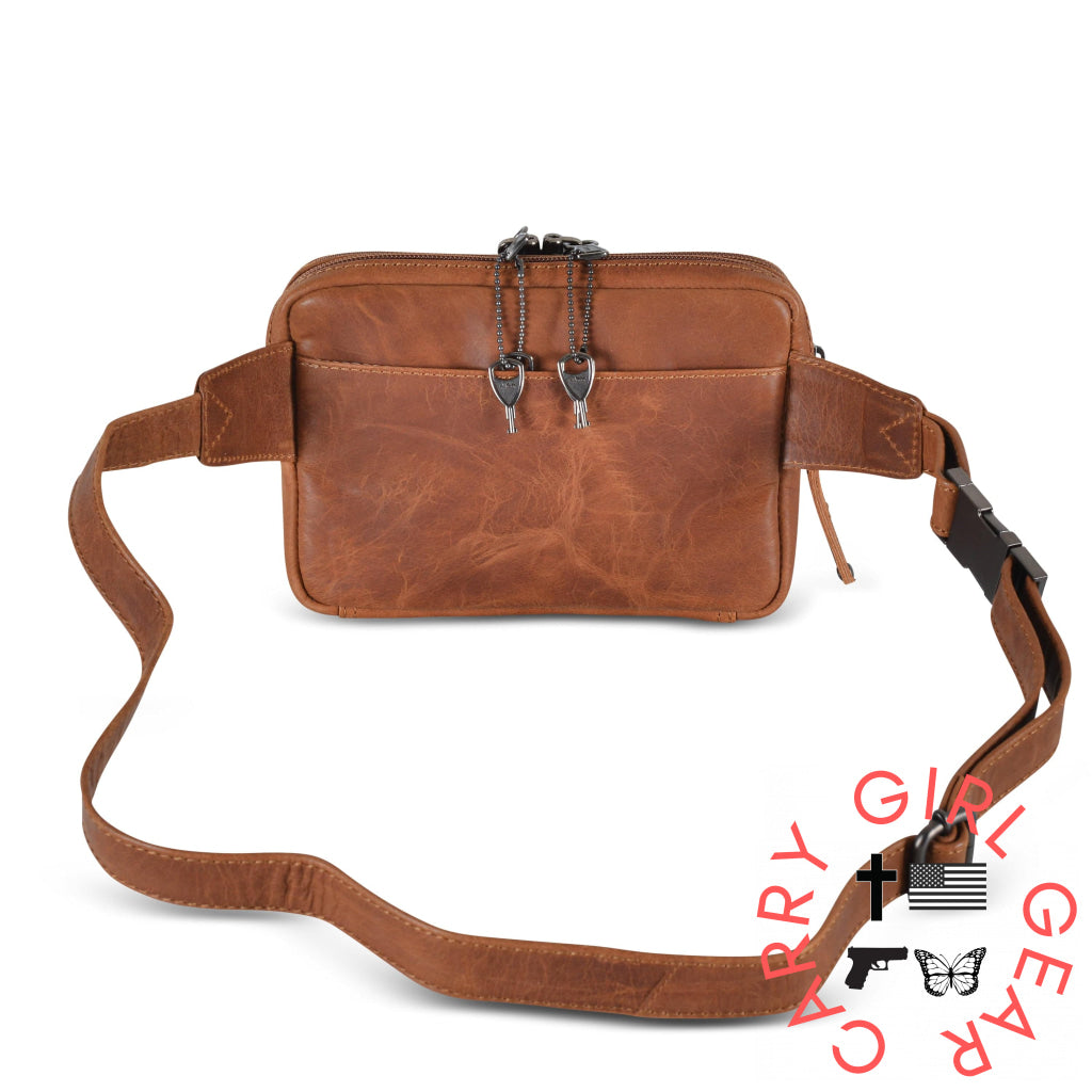 Concealed Carry Kailey Leather Purse Pack By Lady Conceal Fanny Packs