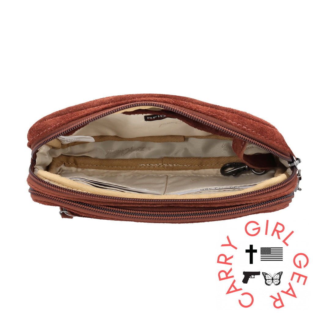 Concealed Carry Kailey Leather Purse Pack By Lady Conceal Fanny Packs
