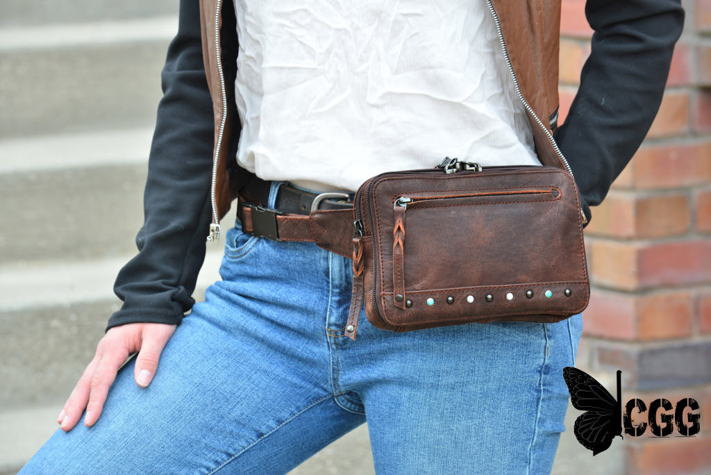 Concealed Carry Kailey Leather Purse Pack By Lady Conceal Fanny Packs