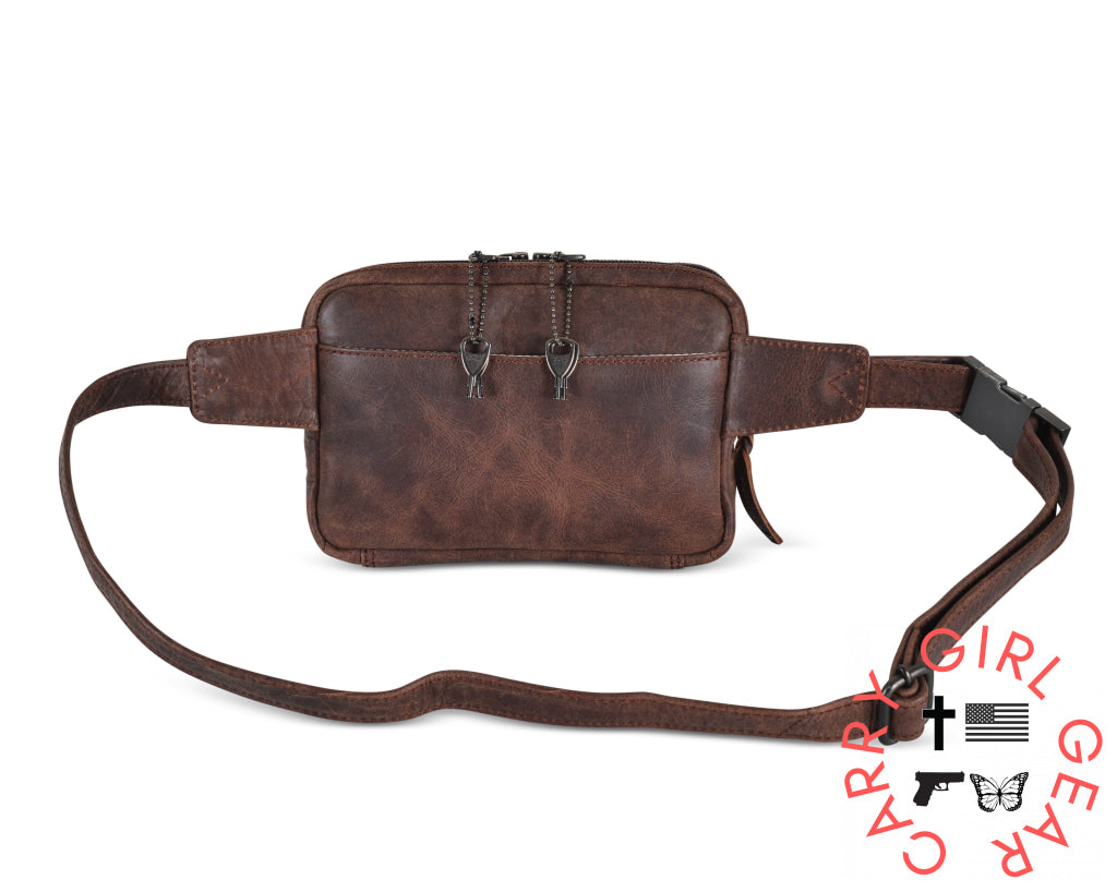 Concealed Carry Kailey Leather Purse Pack By Lady Conceal Fanny Packs