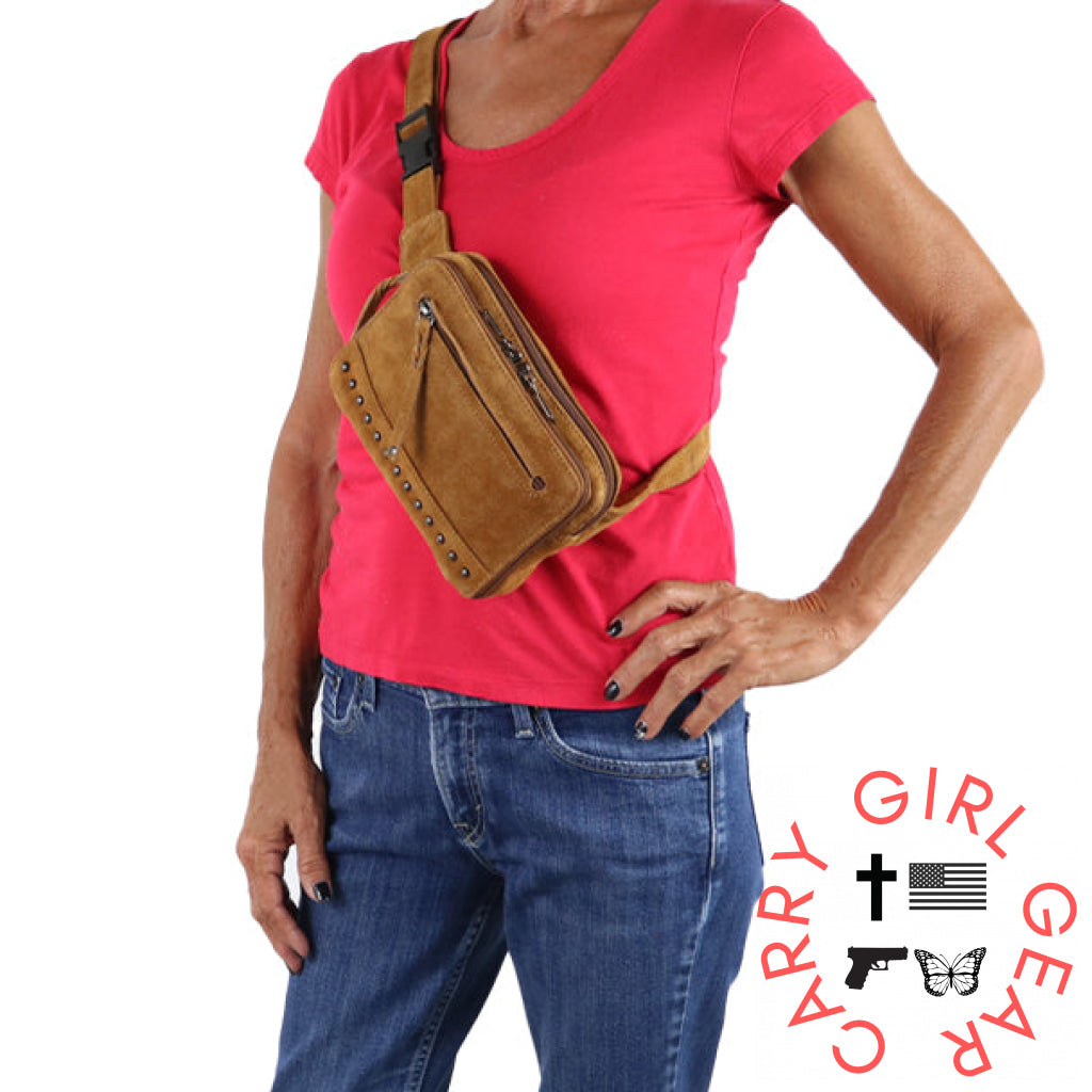 Concealed Carry Kailey Leather Purse Pack By Lady Conceal Fanny Packs