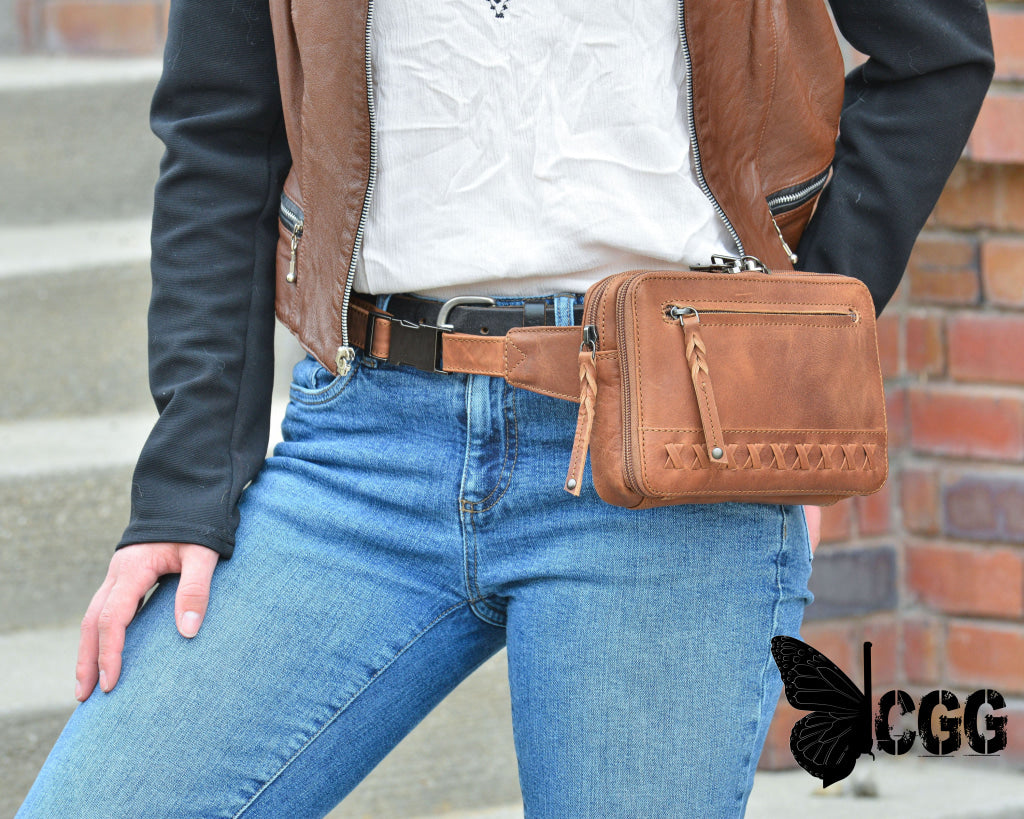 Concealed Carry Kailey Leather Purse Pack By Lady Conceal Fanny Packs