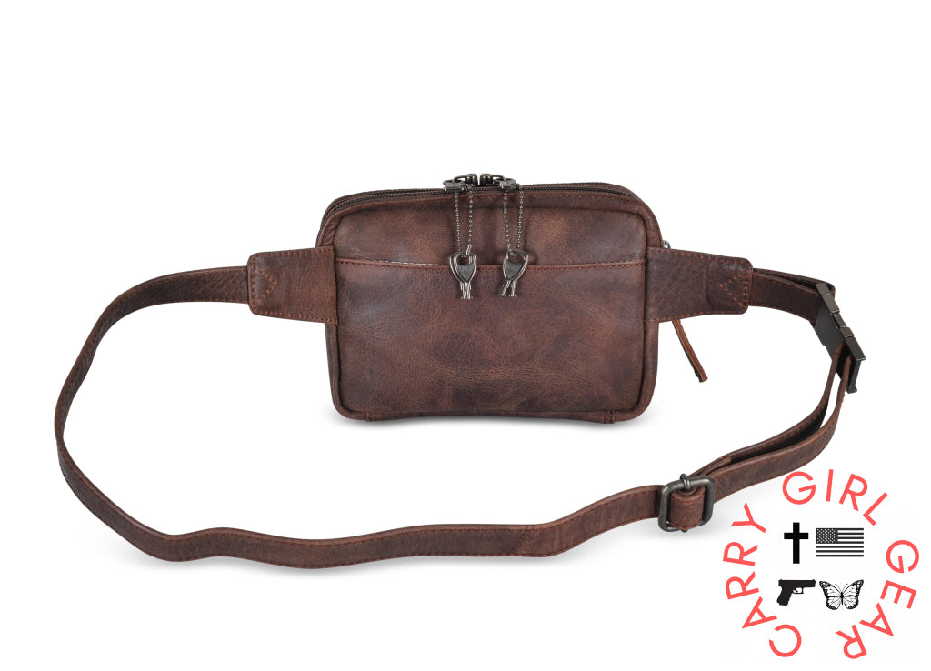 Concealed Carry Kailey Leather Purse Pack By Lady Conceal Fanny Packs