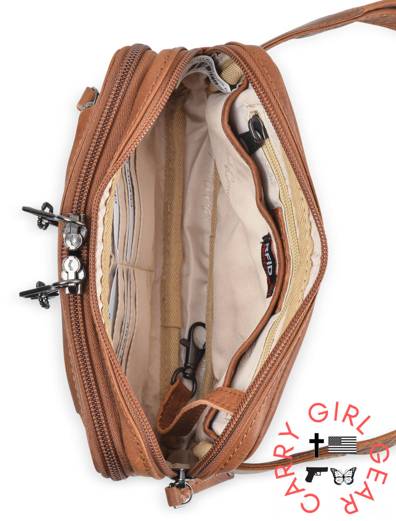 Concealed Carry Kailey Leather Purse Pack By Lady Conceal Fanny Packs