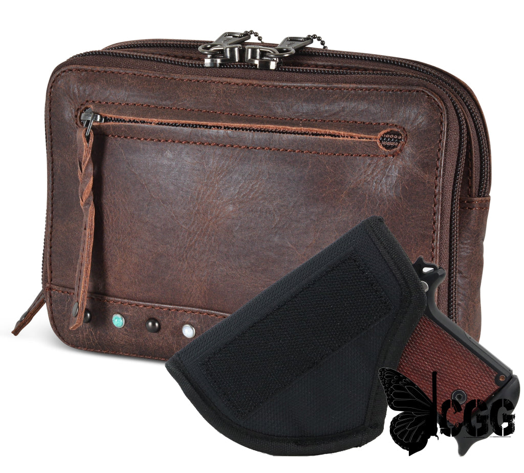 Concealed Carry Kailey Leather Purse Pack By Lady Conceal Fanny Packs