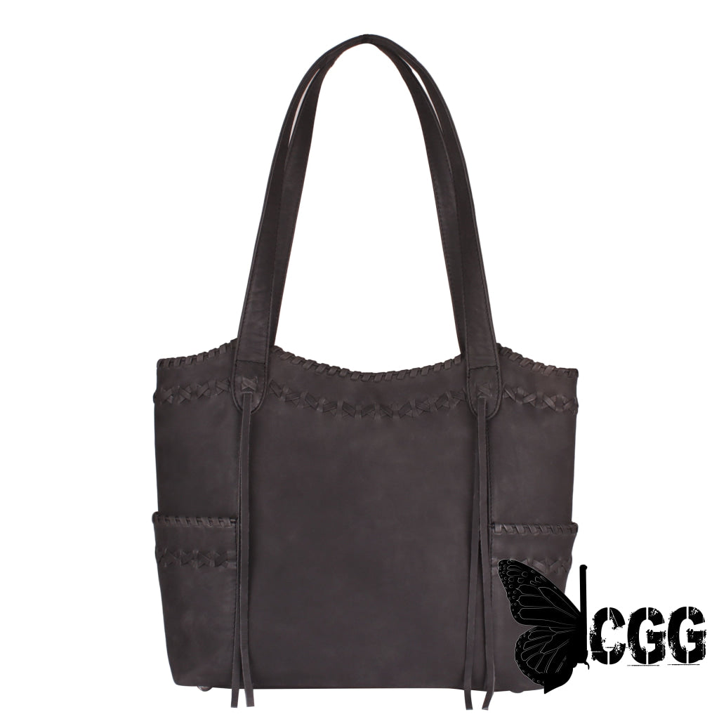 Concealed Carry Kendall Leather Tote By Lady Conceal Black Totes