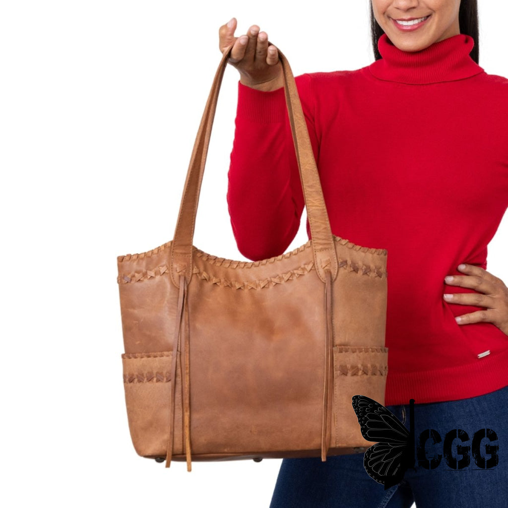 Concealed Carry Kendall Leather Tote By Lady Conceal Totes