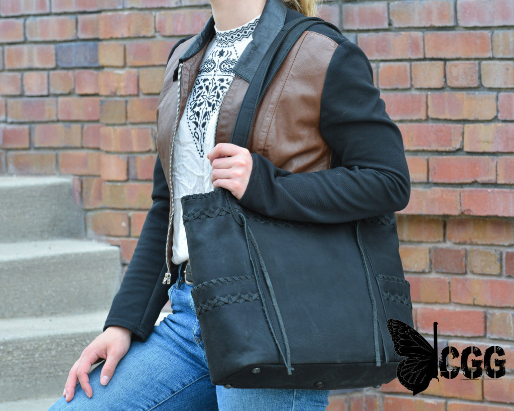 Concealed Carry Kendall Leather Tote By Lady Conceal Totes