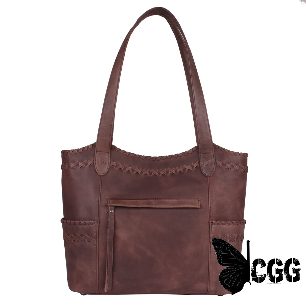 Concealed Carry Kendall Leather Tote By Lady Conceal Totes