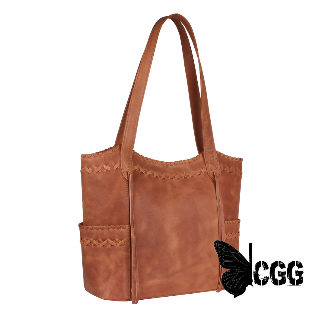 Concealed Carry Kendall Leather Tote By Lady Conceal Totes