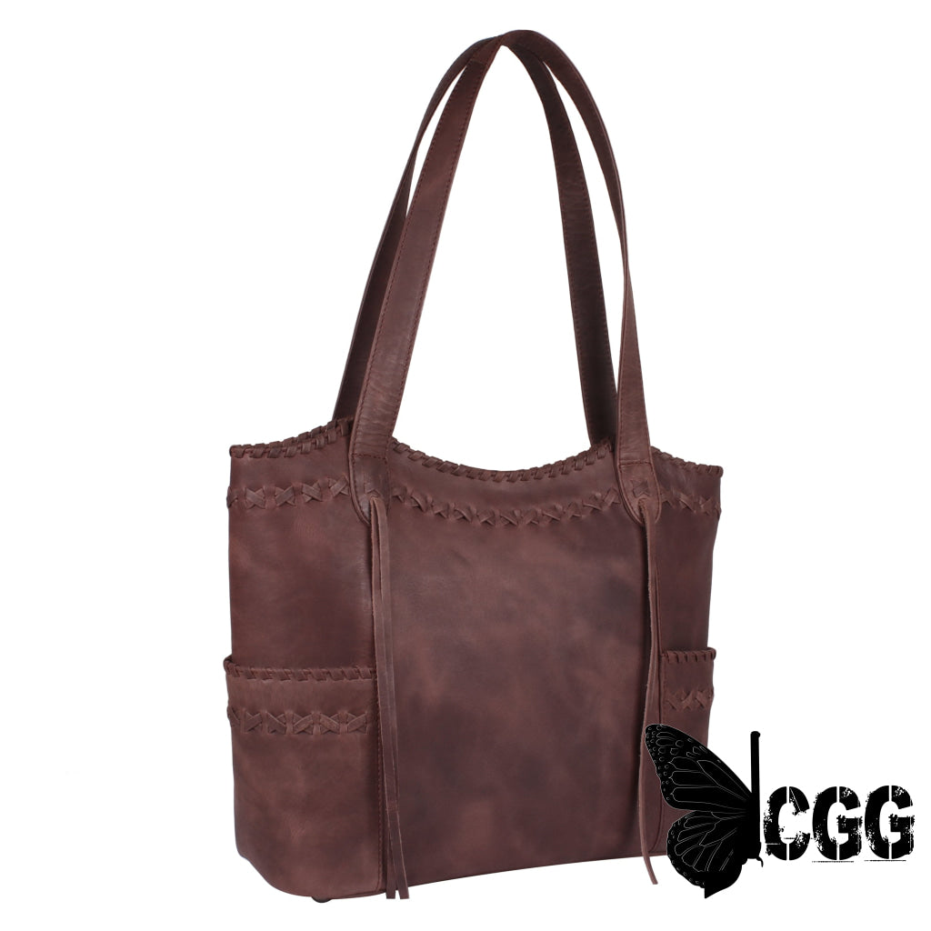 Concealed Carry Kendall Leather Tote By Lady Conceal Totes