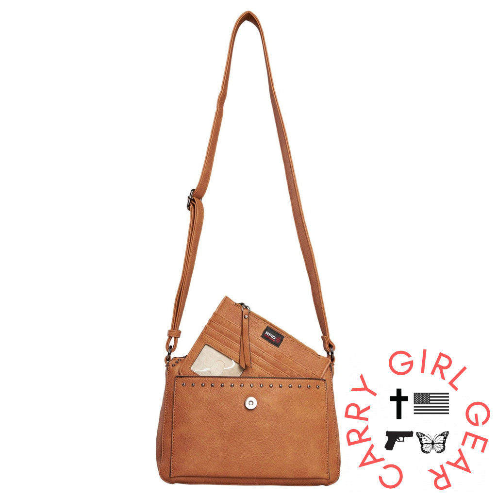 Concealed Carry Kinsley Crossbody With Rfid Slim Wallet By Lady Conceal Bags