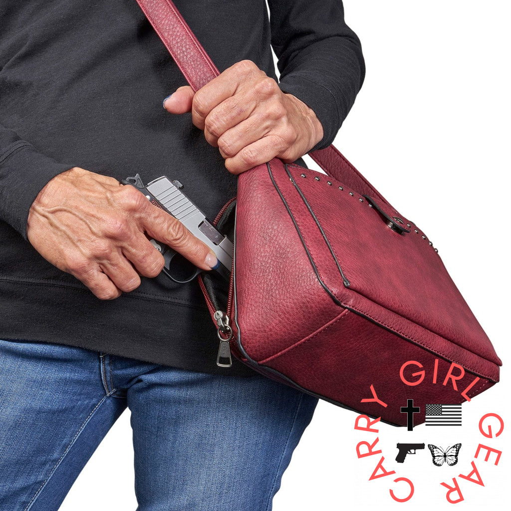 Concealed Carry Kinsley Crossbody With Rfid Slim Wallet By Lady Conceal Bags
