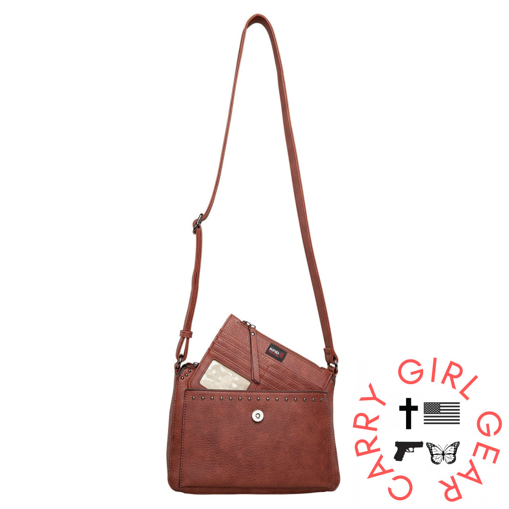 Concealed Carry Kinsley Crossbody With Rfid Slim Wallet By Lady Conceal Bags