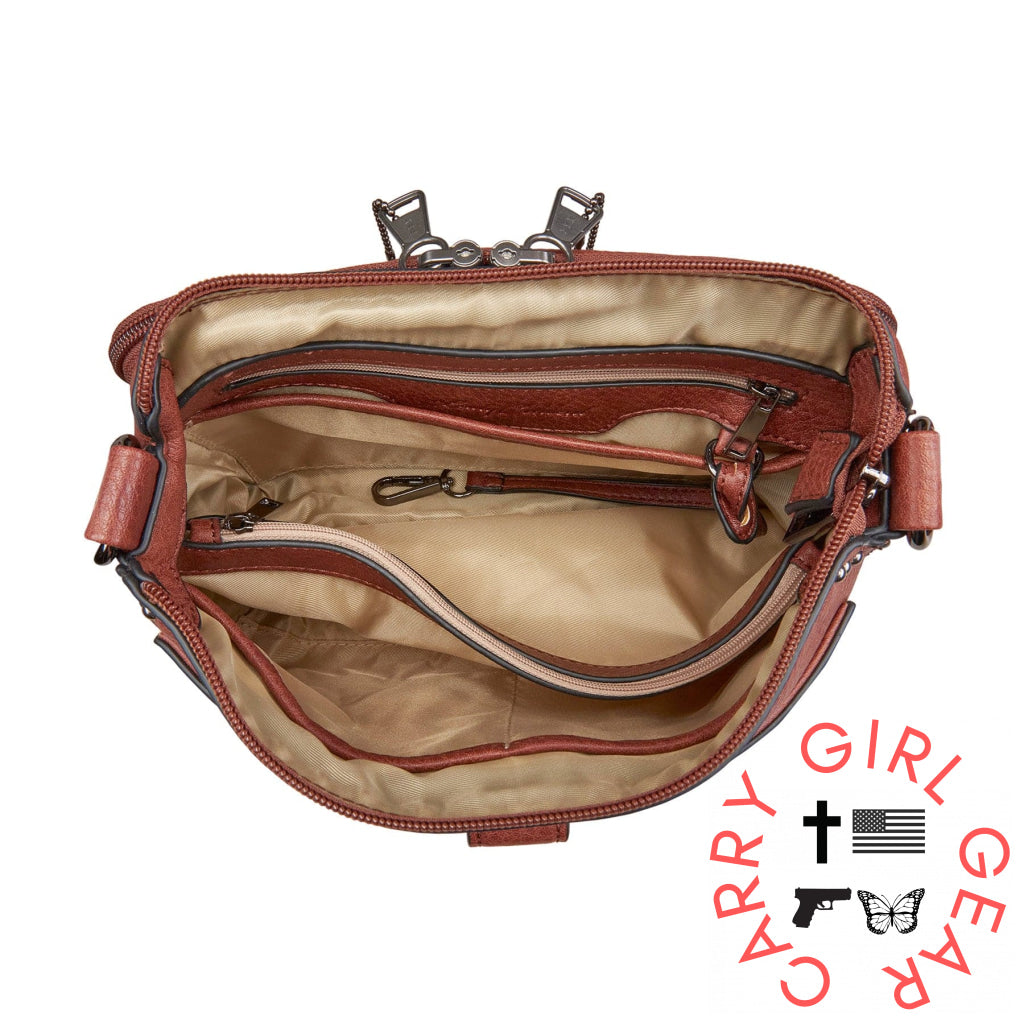 Concealed Carry Kinsley Crossbody With Rfid Slim Wallet By Lady Conceal Bags