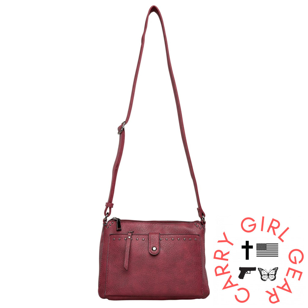 Concealed Carry Kinsley Crossbody With Rfid Slim Wallet By Lady Conceal Bags