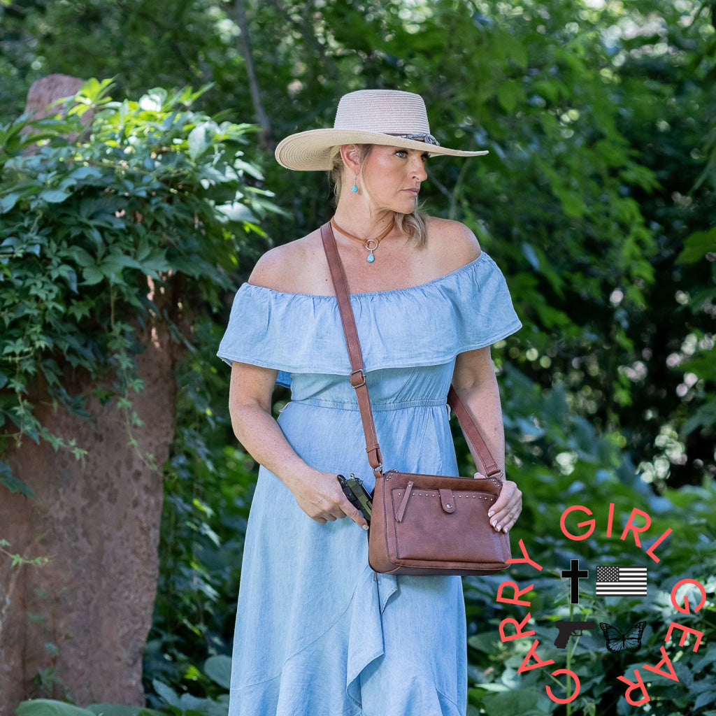 Concealed Carry Kinsley Crossbody With Rfid Slim Wallet By Lady Conceal Bags