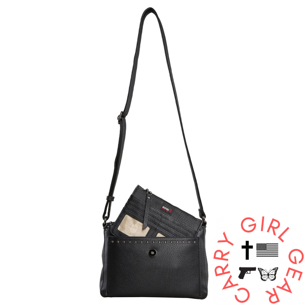 Concealed Carry Kinsley Crossbody With Rfid Slim Wallet By Lady Conceal Bags