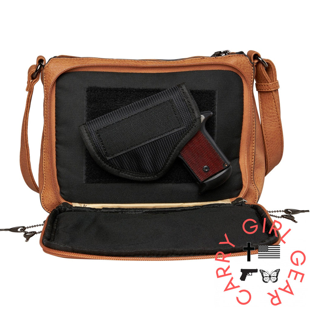 Concealed Carry Kinsley Crossbody With Rfid Slim Wallet By Lady Conceal Bags
