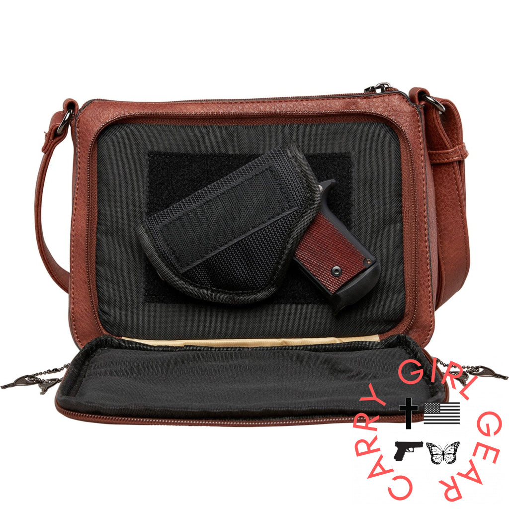 Concealed Carry Kinsley Crossbody With Rfid Slim Wallet By Lady Conceal Bags